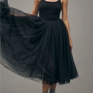 Anthropologie Moon River Classic Black Dress